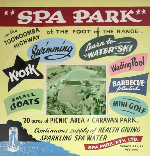 helidon spa park sign 1960